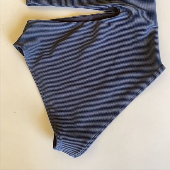 NWT Anthropologie Beach Riot Celine Cut-Out One-Piece Swimsuit Black L - Picture 7 of 9